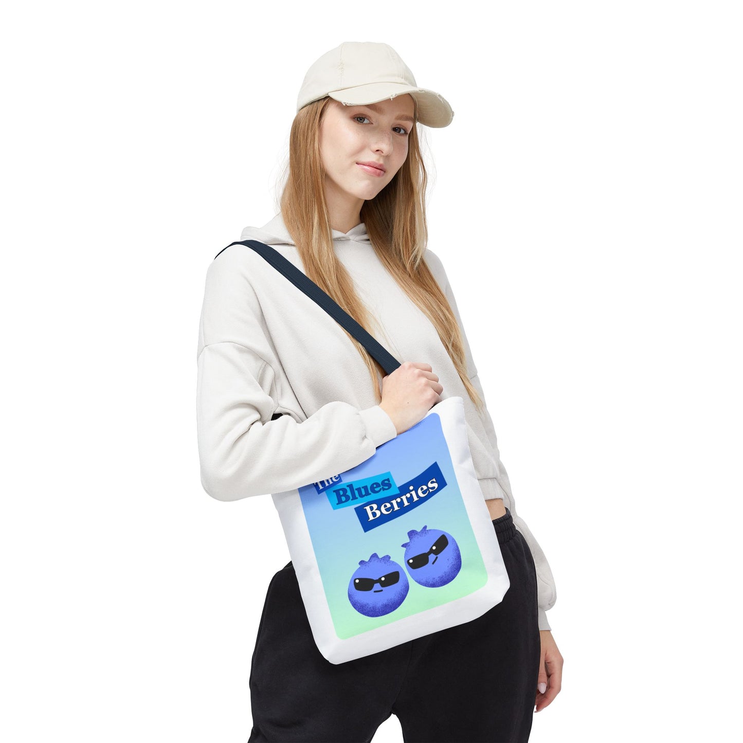 Sassy Blues Berries Tote Bag | Fun Berry Art, Grocery Shopping, Beach Day, Gift for Berry Lovers, Eco-Friendly Bag