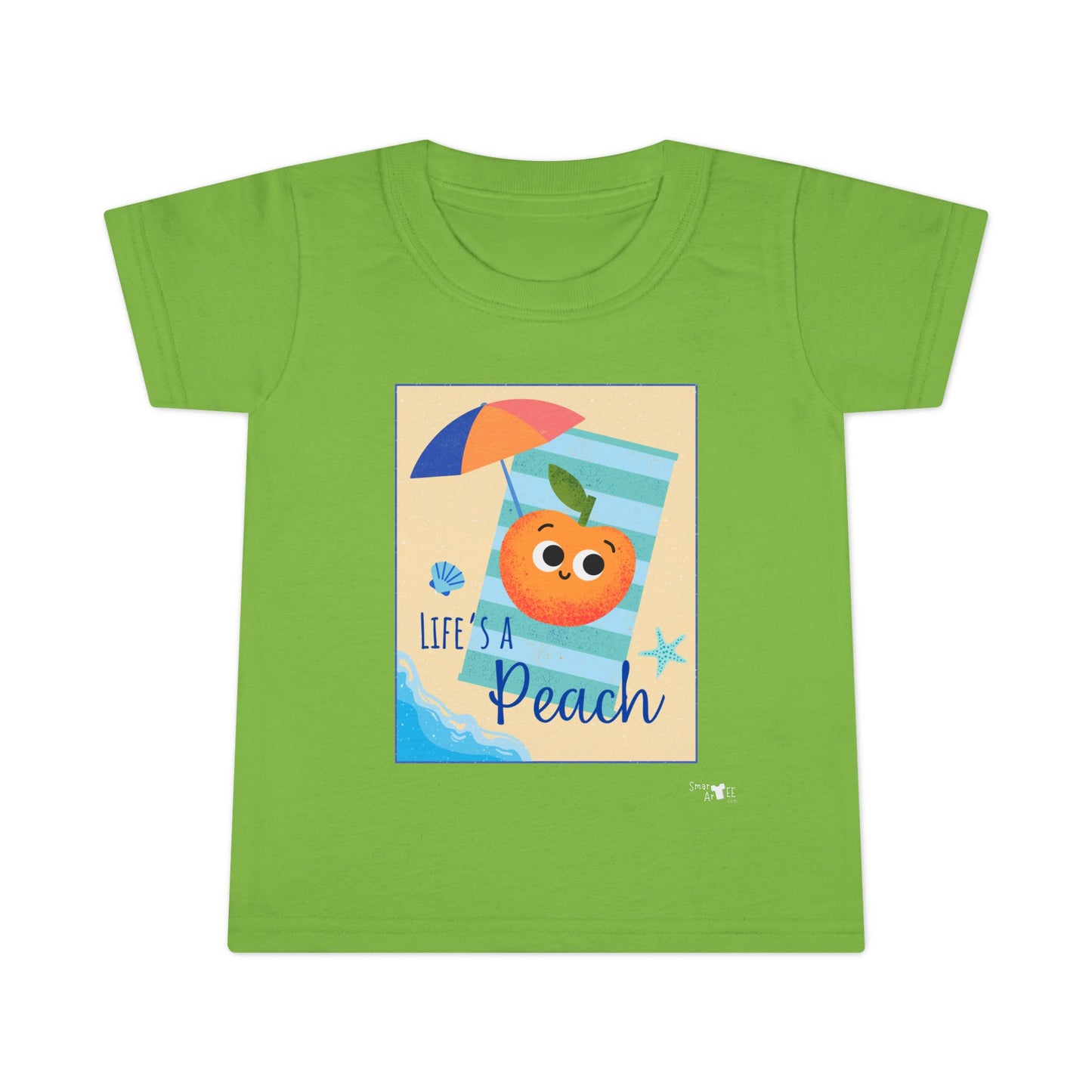 Toddler Summer Shirt - Life is a Peach Design, Cute Kids Tee, Beachwear, Summer Outfit, Family Vacation Shirt, Toddler Apparel