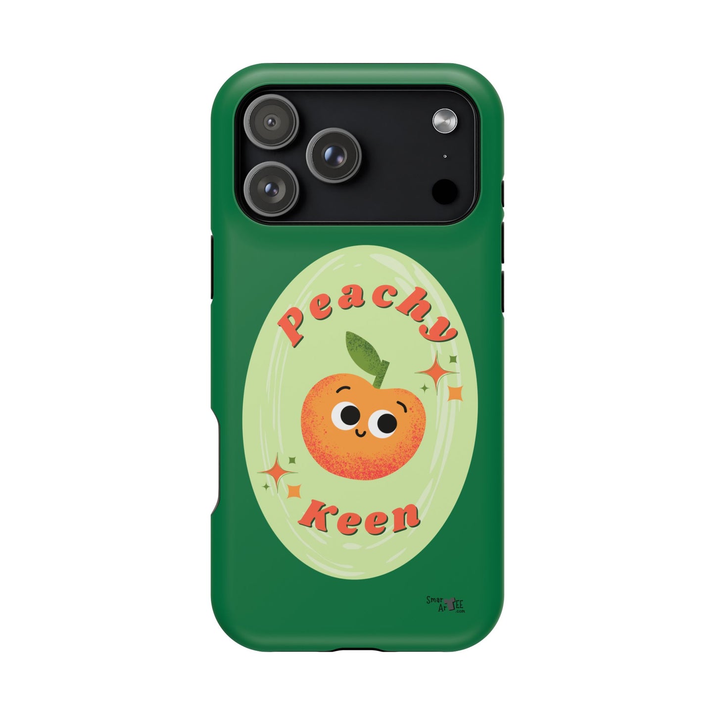 Peachy Keen Phone Case, Cute Impact-Resistant Case, Fun Smartphone Cover, Gift for Fruit Lovers, Customizable Phone Accessory
