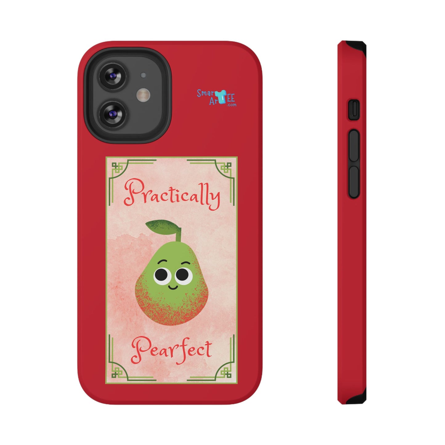 Cute Impact-Resistant Phone Case - Practically Pearfect, Fun Gift for Kids, Durable Phone Cover, Unique Phone Accessory, Youthful Style