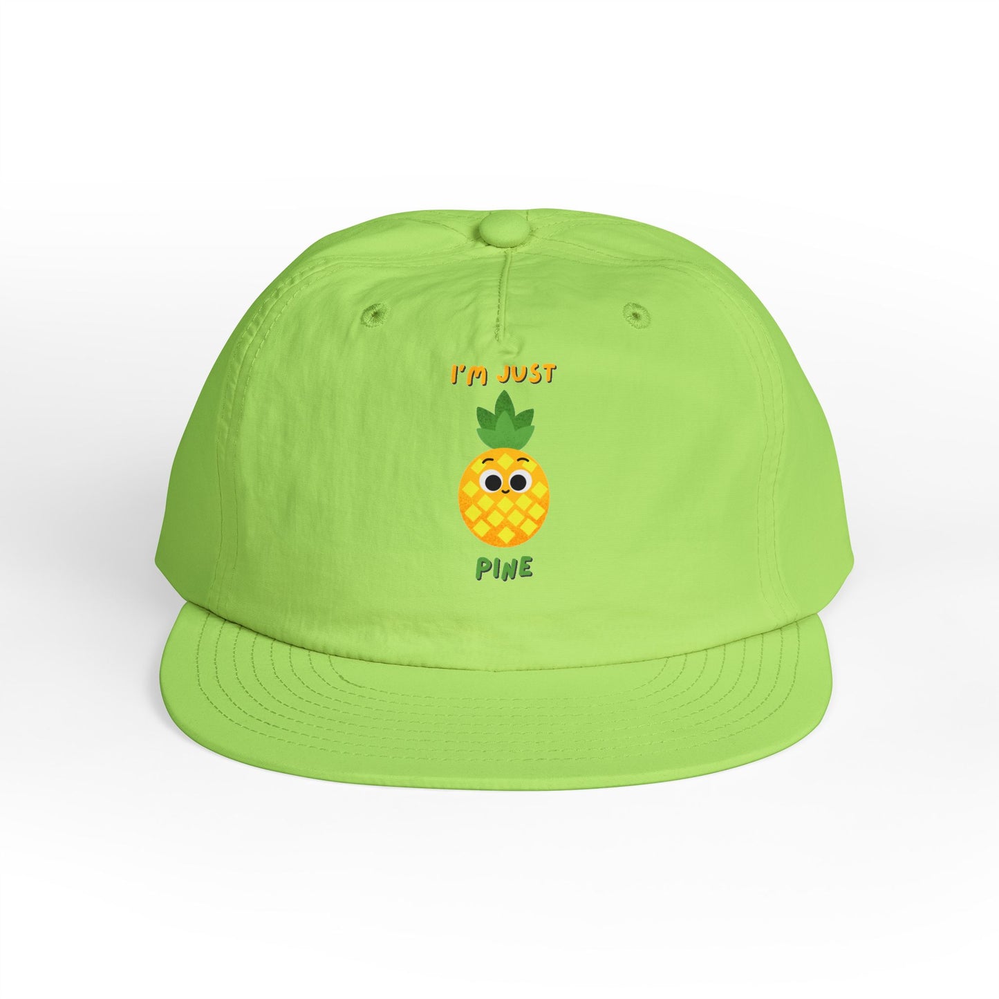 Pineapple Pun Surf Cap - Fun Beachwear, Summer Accessory, Vacation Hat, Gift for Surfers, Casual Style
