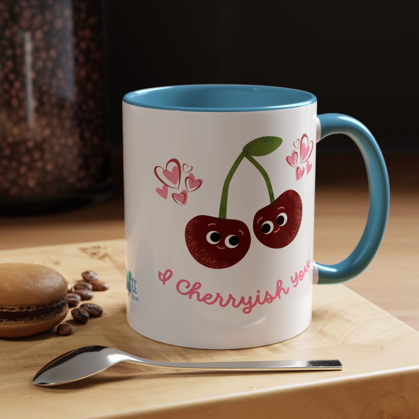 Cute Cherryish Coffee Mug, Cherry Mug, Love Mug, Valentine's Day Gift, Friendship Gift, Cute Coffee Lover's Gift