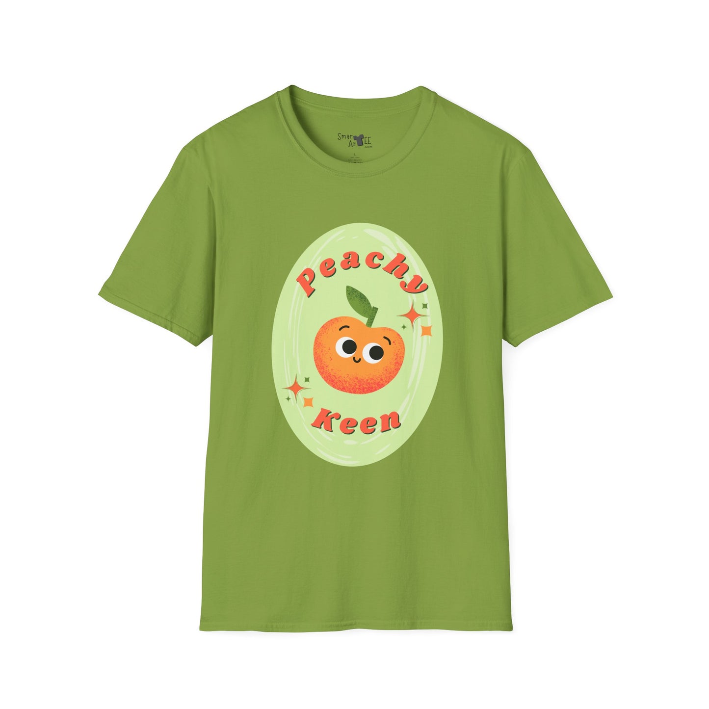 Peachy Keen Unisex Softstyle T-Shirt | Cute Fruit Tee | Fun Summer Apparel | Gift for Friends | Casual Outfit