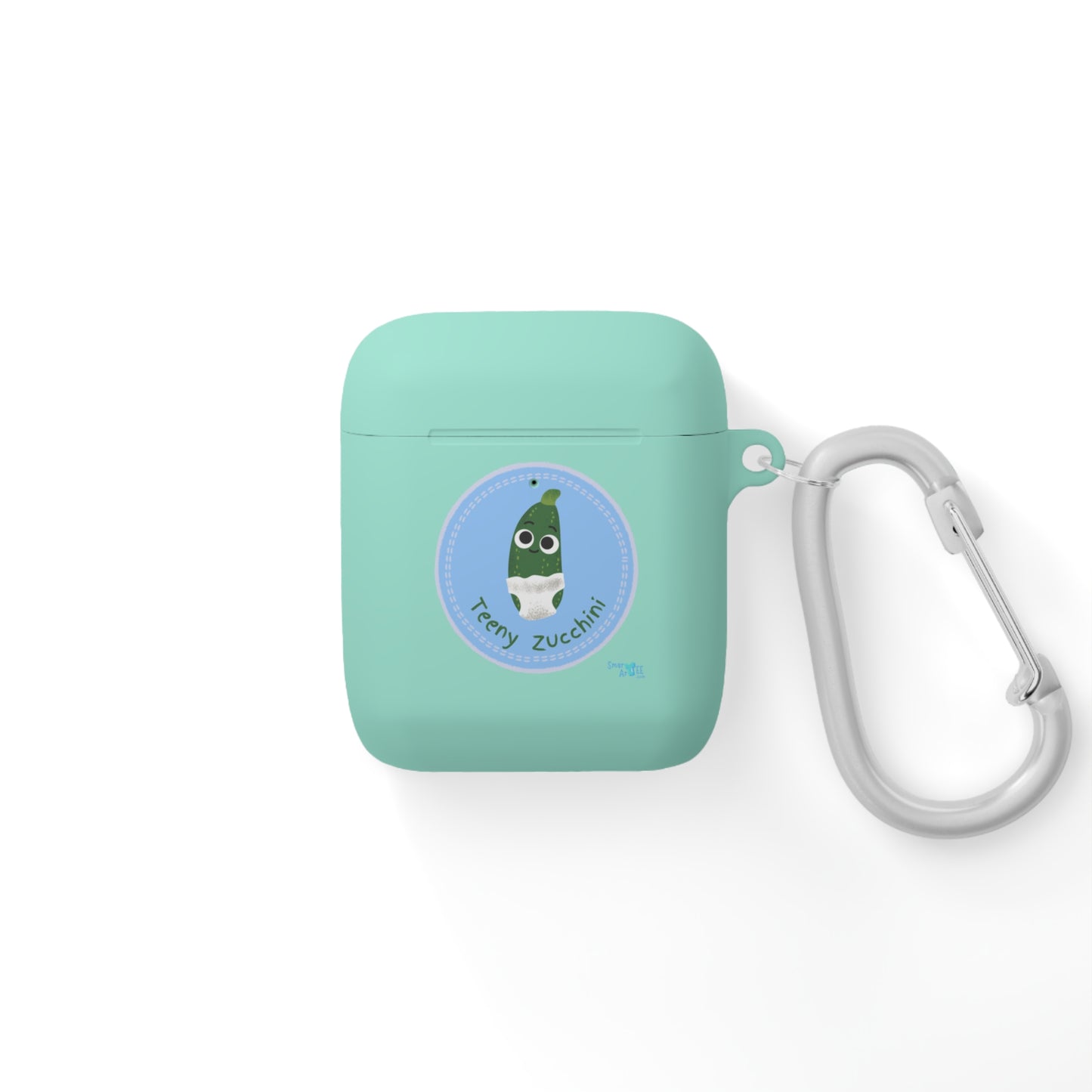 Cute Zucchini AirPods Case Cover, Funny AirPods Holder, Vegetable AirPods Skin, Greenery Gift, Cartoon Tech Accessory