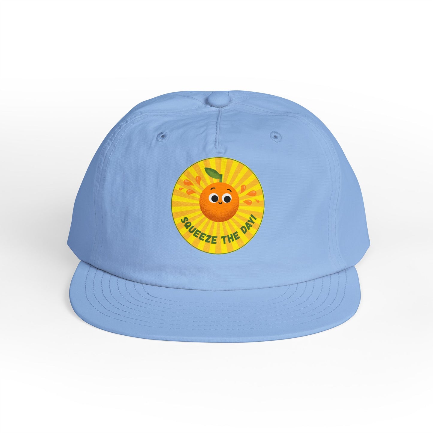 Squeeze the Day Surf Cap, Beach Hat, Summer Accessories, Bright Summer Vibes, Gift for Surfers, Fun Outdoor Gear