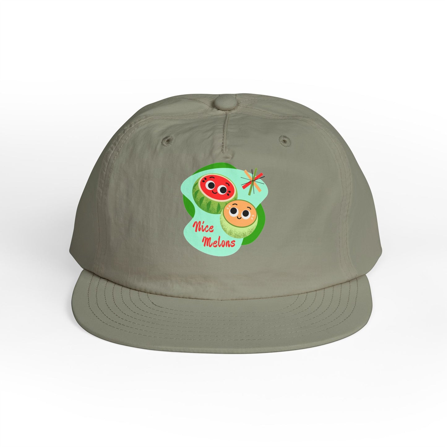 Cute Surf Cap, Summer Hat, Beach Cap, Funny Cap, Gift for Surfers, Nice Melons Graphic