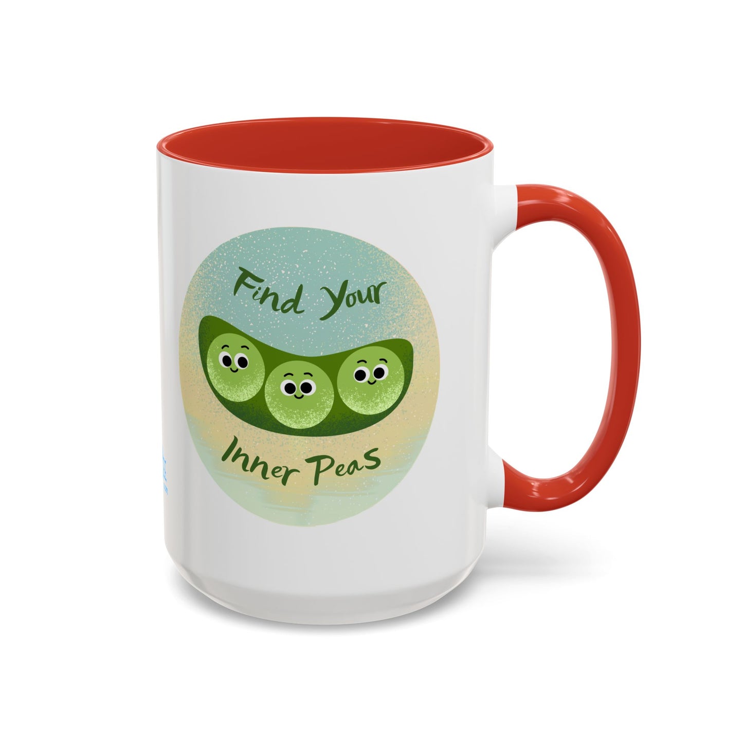 Find Your Inner Peas Coffee Mug - Fun Gift for Veggie Lovers, Cute Tea Cup, Green Peas Decor, Eco-Friendly Kitchenware, Whimsical Drinkware