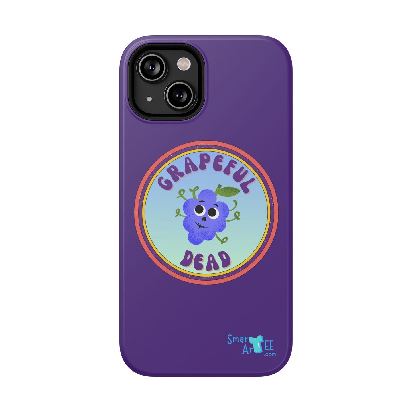 Whimsical Phone Case Featuring Grapeful Dead Design, Unique Protective Cover, Gift for Music Lovers, Fun Accessory for Festivals