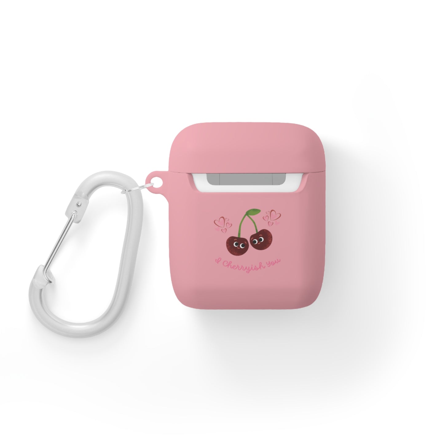 Cherry Love AirPods Case Cover, Cute AirPods Accessory, Gifts for Her, Valentine's Day, Trendy Tech Decor, Cherry Blossom Design