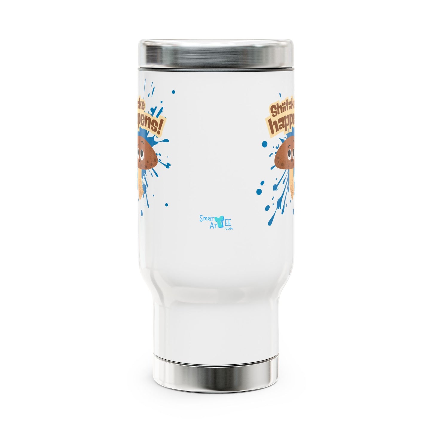 Funny Stainless Steel Travel Mug, Great for Coffee Lovers, Gifts for Mushroom Enthusiasts, Humorous Drinkware for On-the-Go