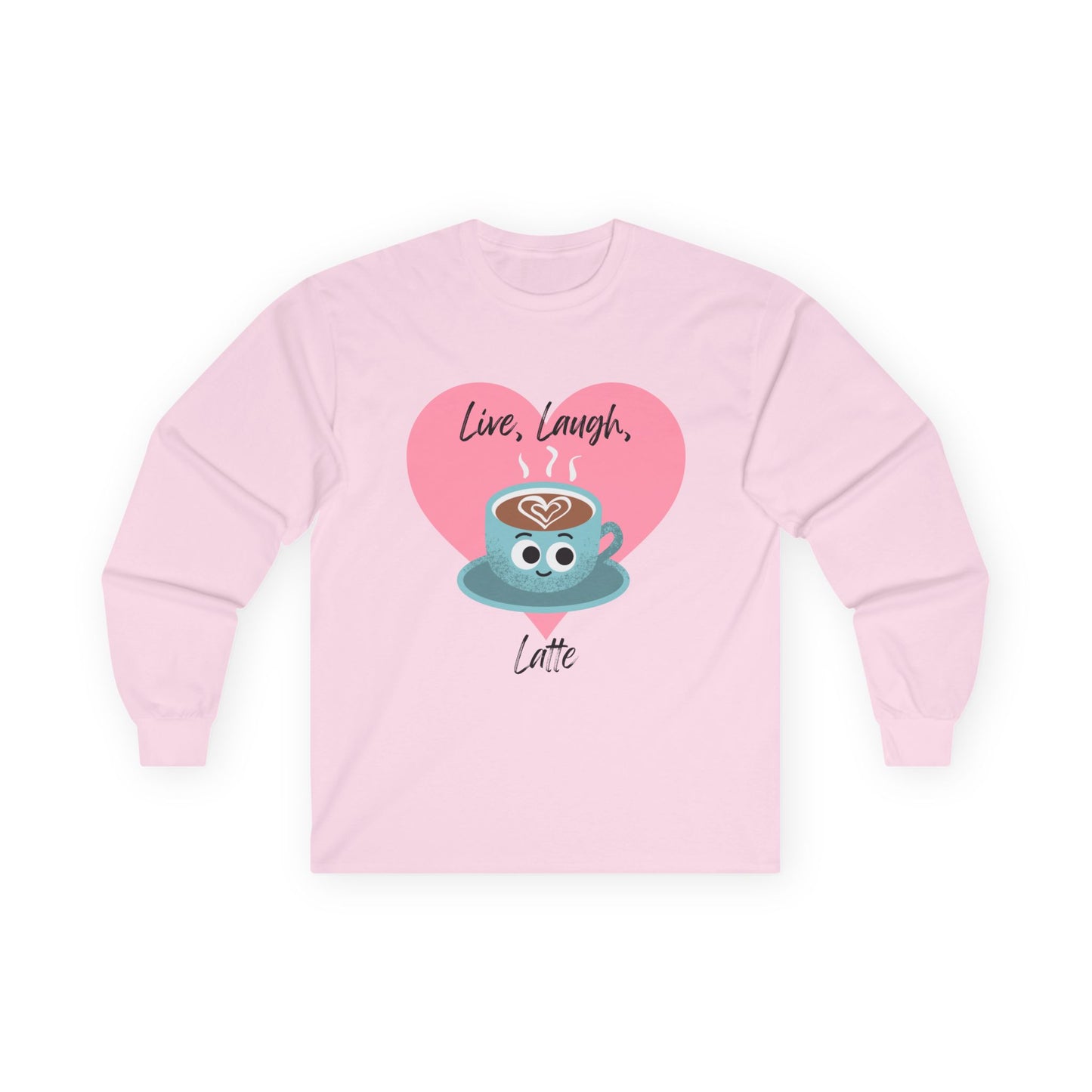 Cute Coffee Lover Long Sleeve Tees, Funny Latte Shirt, Gift for Baristas, Coffee Addict Apparel, Cozy Morning Vibe