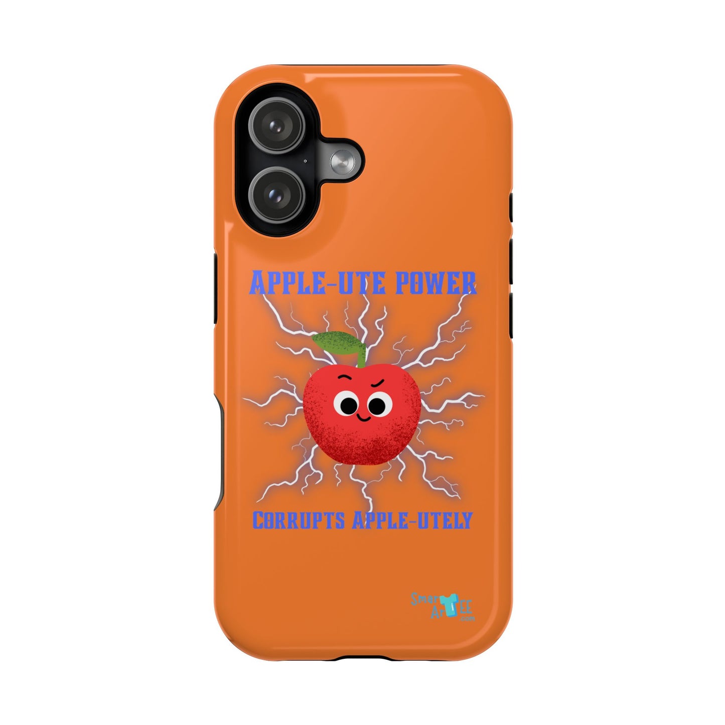 Impact-Resistant Phone Case with Apple Power Design, Cute Phone Protector, Funky Gift for Teens, Fun Accessory, Vibrant Tech Case