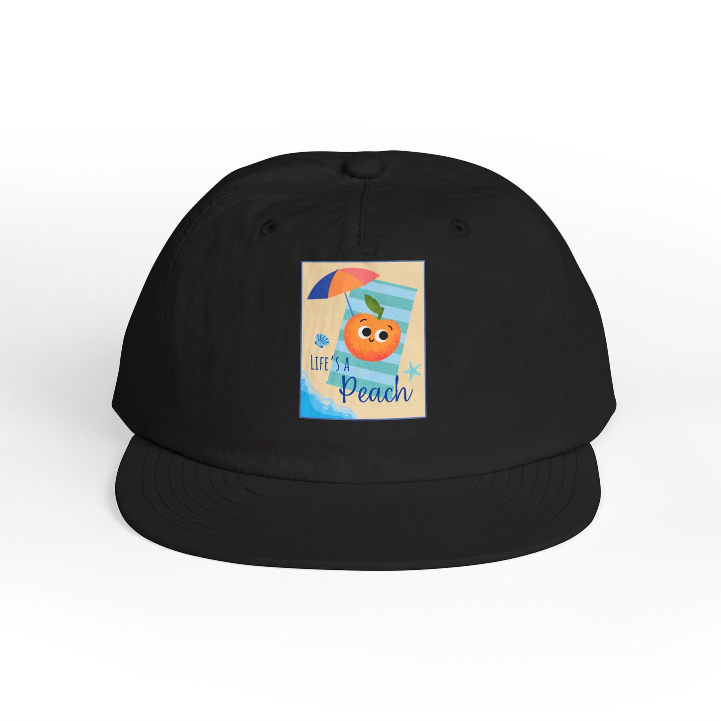 Life's a Beach Pun Surf Cap - Fun Beach Hat, Summer Accessory, Gift for Surfers, Cute Vacation Cap, Beach-Themed Apparel