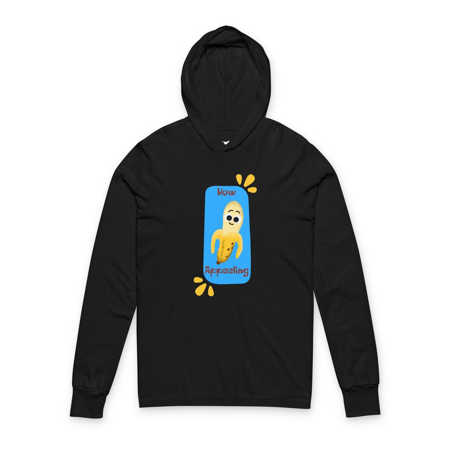 Funny Unisex Hooded Long Sleeve Shirt, Cool Graphic Pullover, Casual Wear, Gift for Friends, Lightweight Layering, Beach Day Outfit