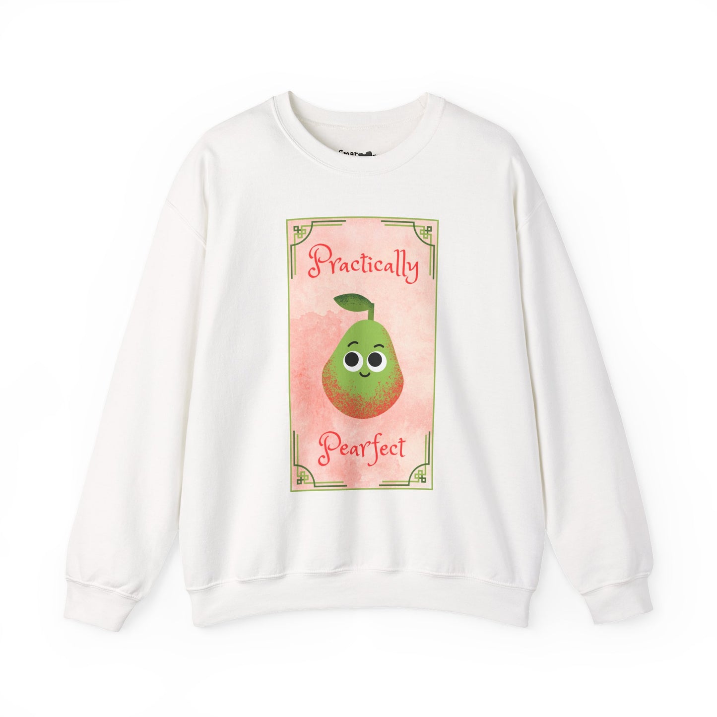 Practically Pearfect Crewneck Sweatshirt, Cute Sweatshirt, Unisex Clothing, Fruit Themed Apparel, Cozy Fashion, Casual Wear