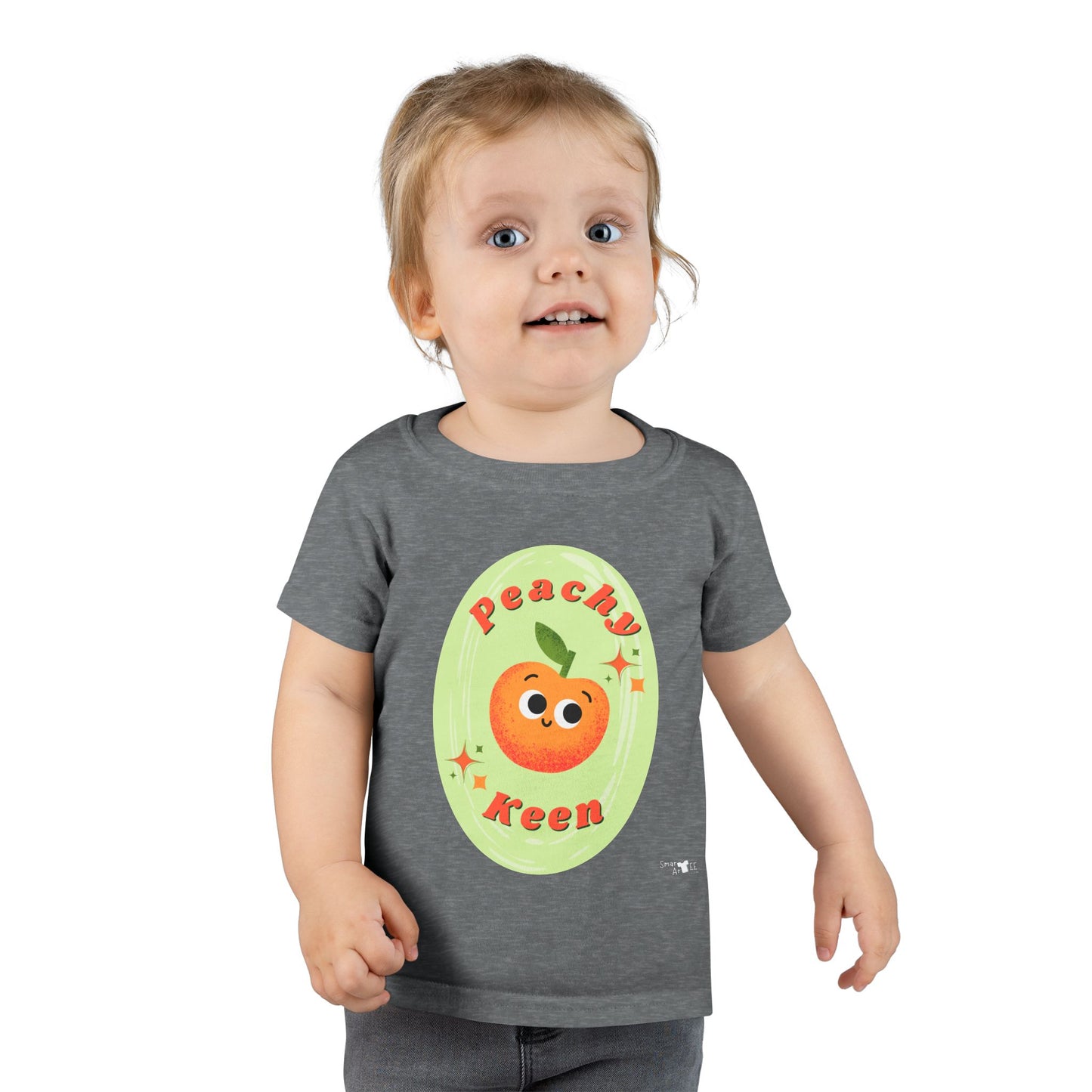 Peachy Keen Toddler peaShirt, Cute Kid's Tee, Fun Summer Outfit, Birthday Gift, Playdate Apparel