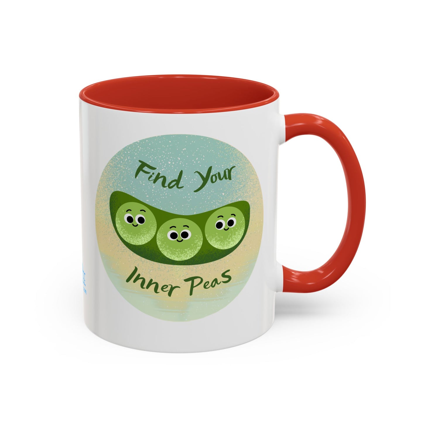 Find Your Inner Peas Coffee Mug - Fun Gift for Veggie Lovers, Cute Tea Cup, Green Peas Decor, Eco-Friendly Kitchenware, Whimsical Drinkware