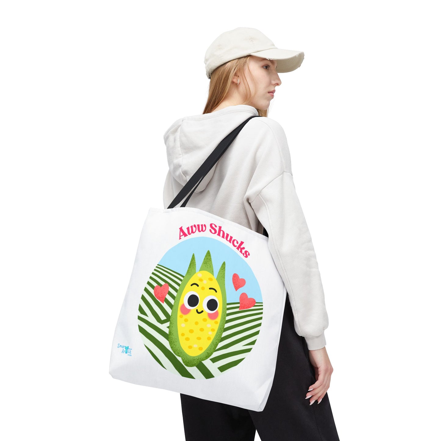 Cute Corn Tote Bag, Funny Grocery Tote, Gift for Veggie Lovers, Funny Farmhouse Decor, Unique Eco-Friendly Bag