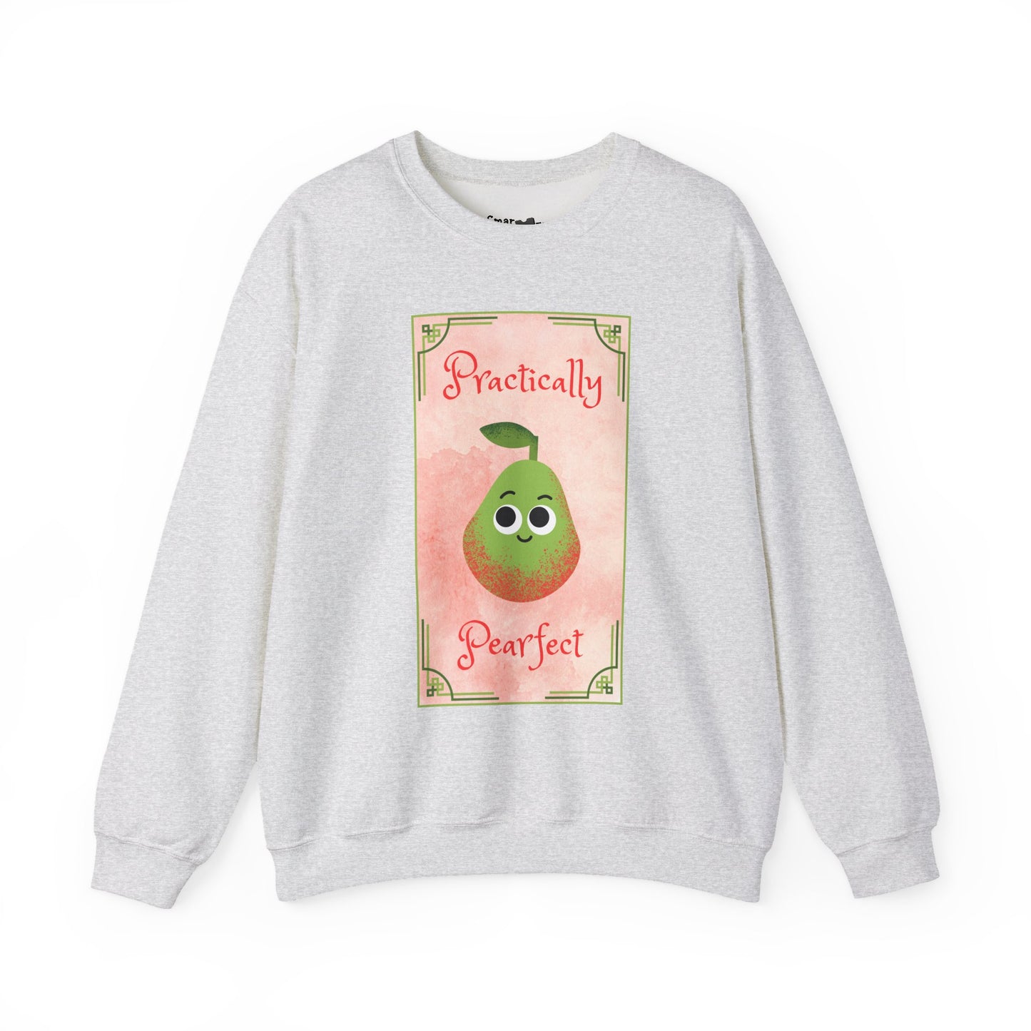 Practically Pearfect Crewneck Sweatshirt, Cute Sweatshirt, Unisex Clothing, Fruit Themed Apparel, Cozy Fashion, Casual Wear