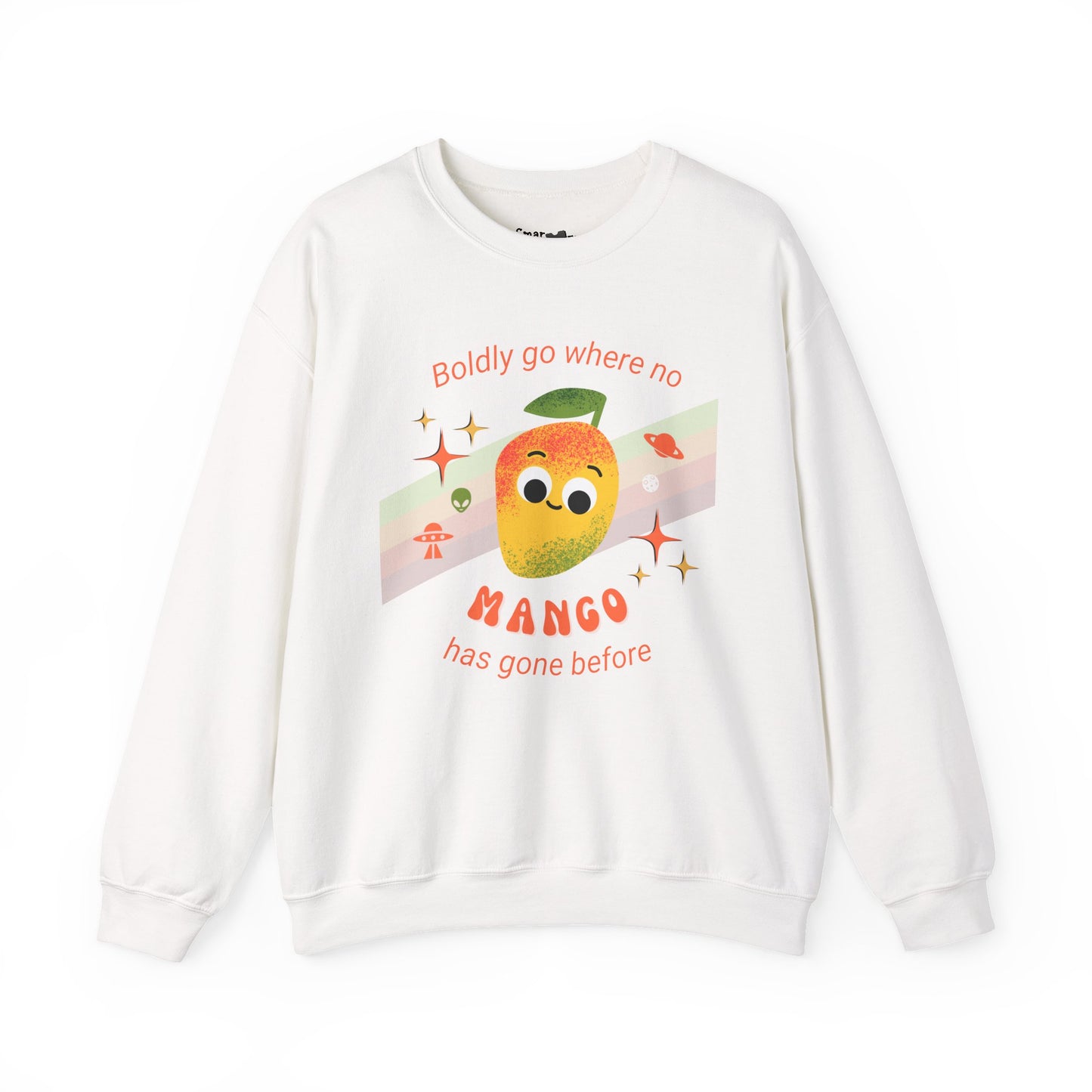 Mango Adventure Crewneck Sweatshirt, Cute Mango Sweatshirt, Fun Fruit Pun Apparel, Perfect Gift for Friends