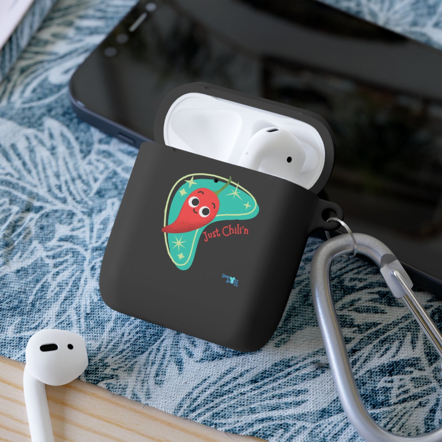 Chillin' AirPods Case Cover, Unique AirPods Holder, Fun Kids Accessories, Colorful Earbud Case, Great Gift Idea