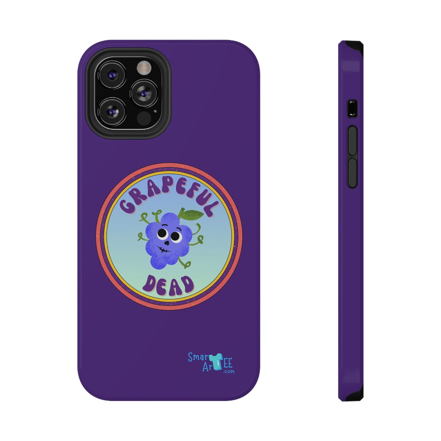 Whimsical Phone Case Featuring Grapeful Dead Design, Unique Protective Cover, Gift for Music Lovers, Fun Accessory for Festivals