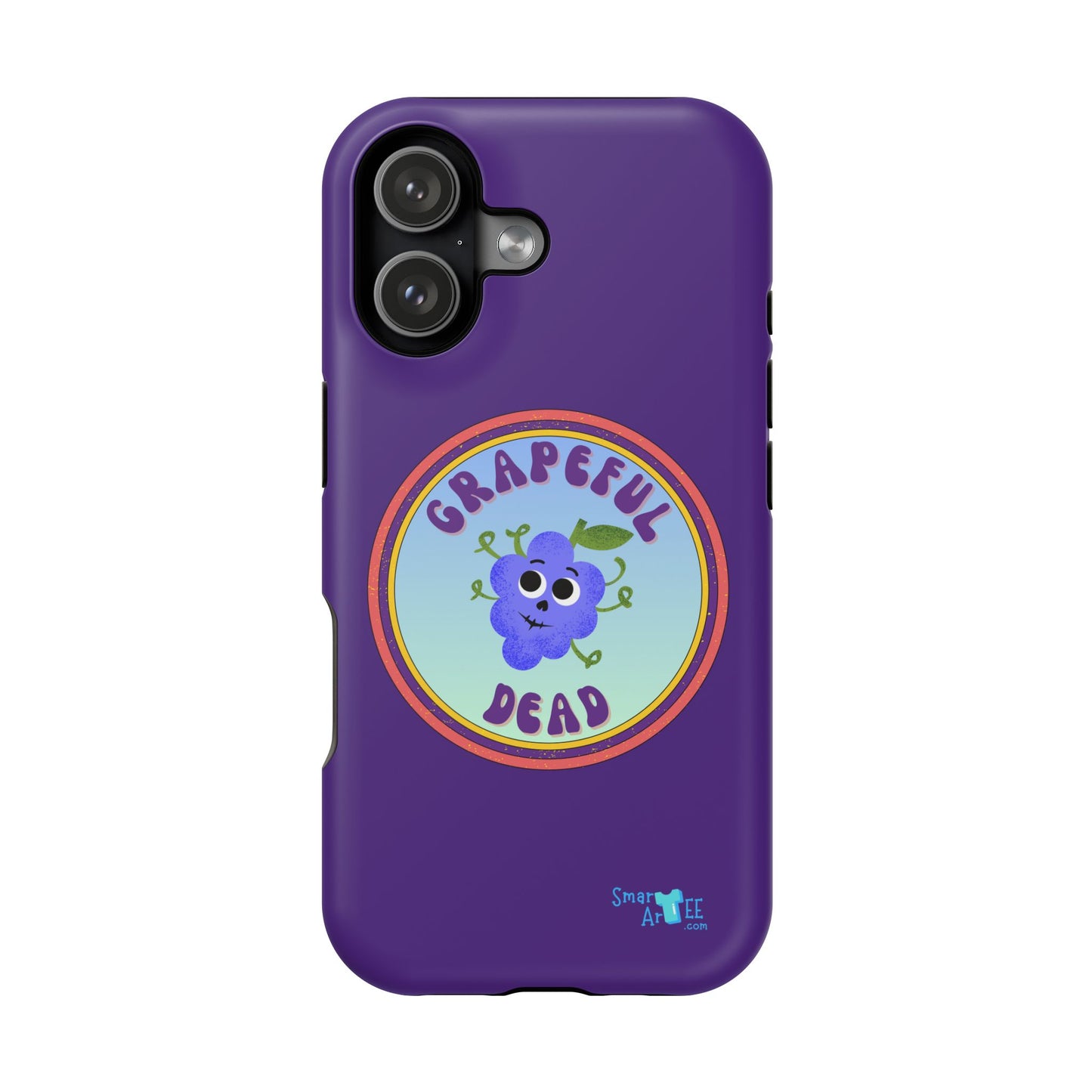 Whimsical Phone Case Featuring Grapeful Dead Design, Unique Protective Cover, Gift for Music Lovers, Fun Accessory for Festivals
