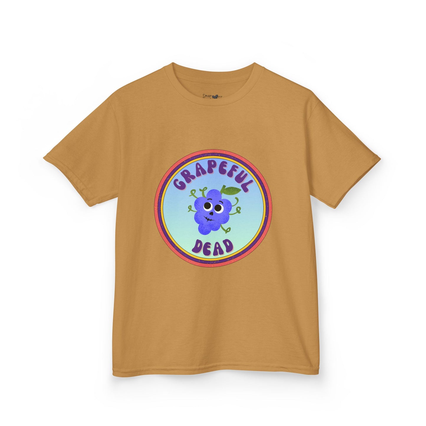 Vibrant Kids Tee with Grapeful Dead Design, Fun Casual Wear for Festivals, Birthdays, or Everyday Adventures