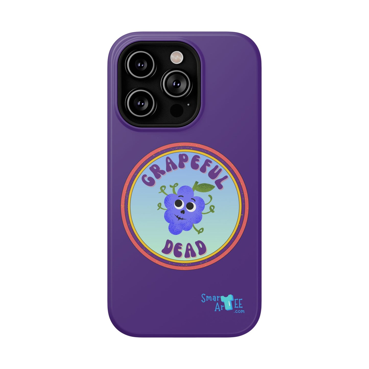 Whimsical Phone Case Featuring Grapeful Dead Design, Unique Protective Cover, Gift for Music Lovers, Fun Accessory for Festivals