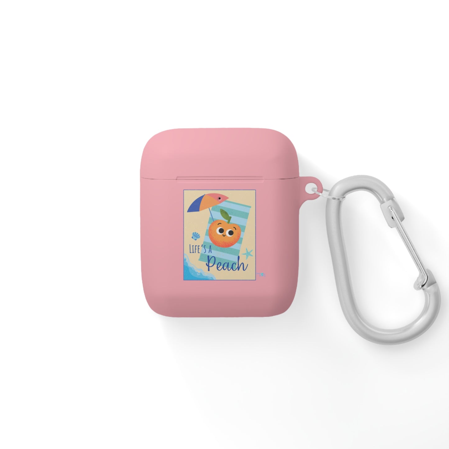 Peach-Themed AirPods Case Cover, Cute Fruit AirPods Case, Summer Vibe Earbud Cover, Fun Peach Design, Beach Lover Gift