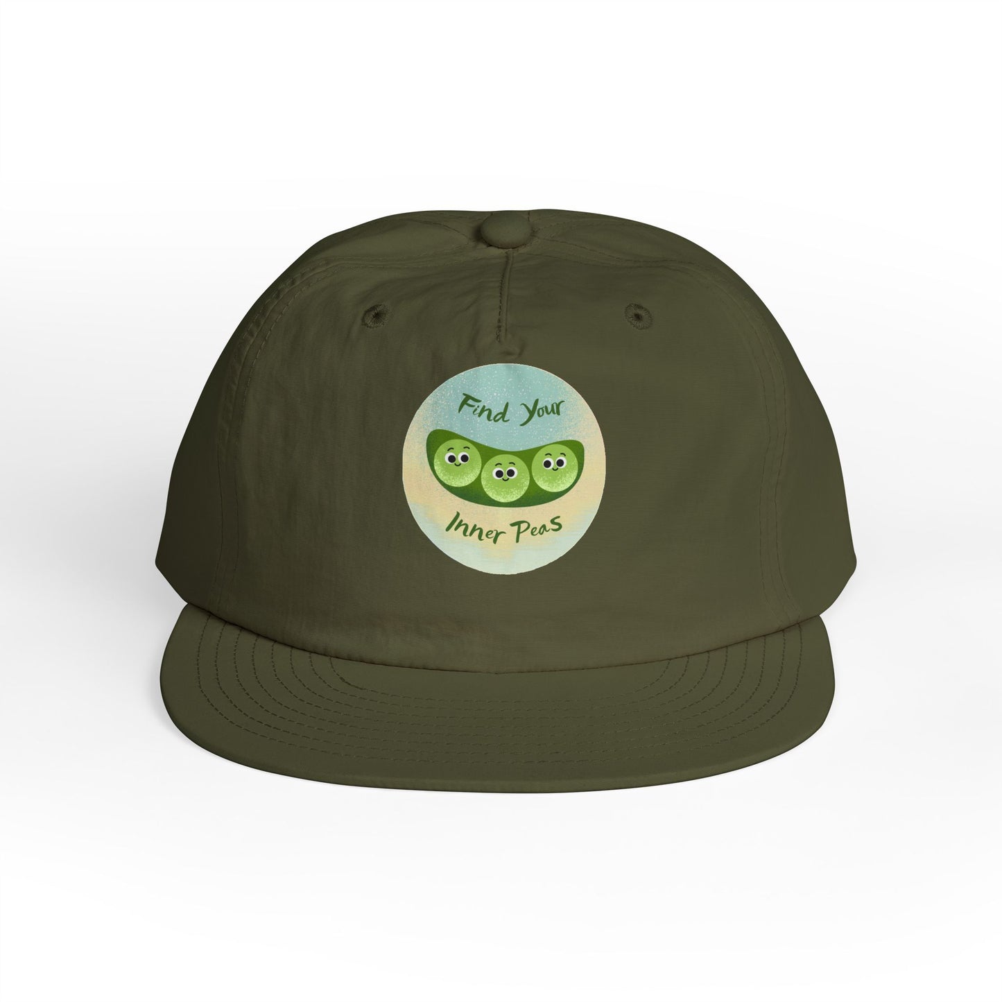 Surf Cap, Find Your Inner Peace Hat, Beachwear Accessories, Summer Cap, Fun Prints, Relaxation Gear, Outdoor Lifestyle