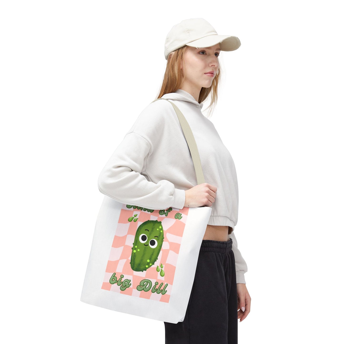 Playful Pickle Tote Bag: Cute, Funny, Quirky, Eco-Friendly, Gift Bag, Everyday Use, Beach Bag, Market Bag