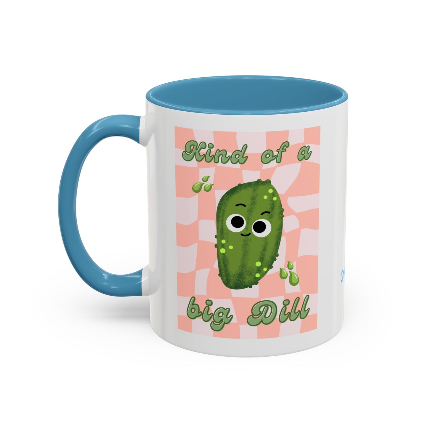 Kind of a Big Dill Coffee Mug – Fun Cactus Design, Perfect for Plant Lovers, Unique Gift for Friends, Cute Kitchen Decor, Quirky Coffee Cup