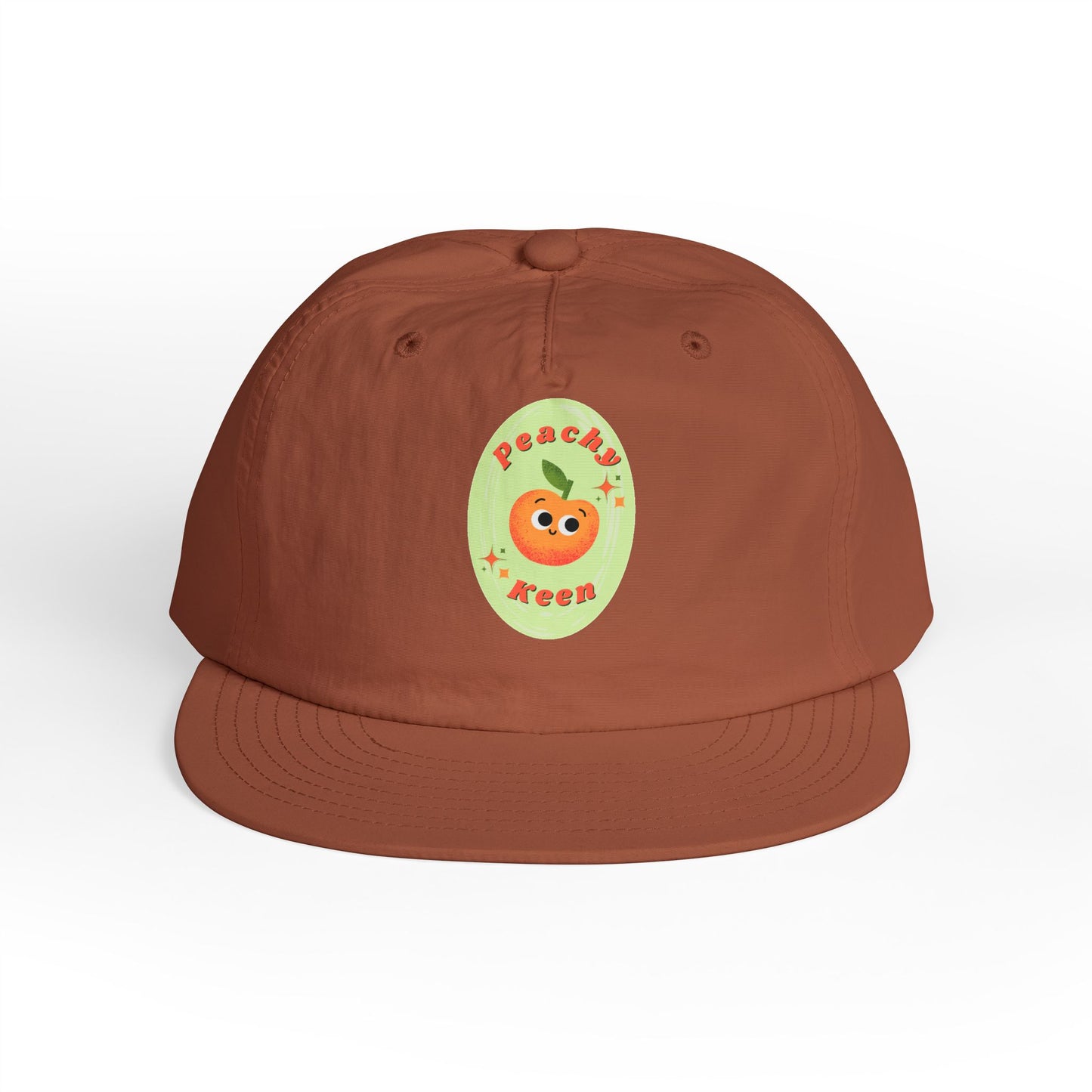 Cute Peach Pun Surf Cap, Trendy Beach Ready Hat, Casual Outdoor Accessory, Autumn Vibes, Trendy Gift