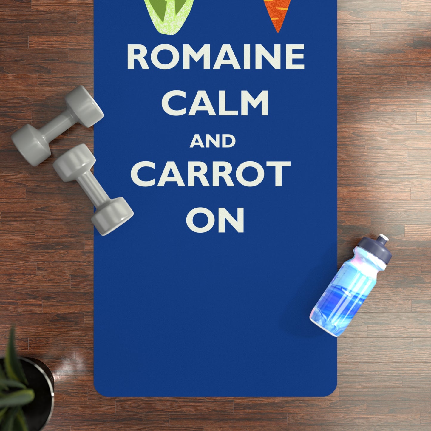Whimsical Vegetable Yoga Mat, Funny Exercise Mat, Perfect for Home Workouts, Fitness Enthusiasts, Gift for Yogis, Colorful Mat
