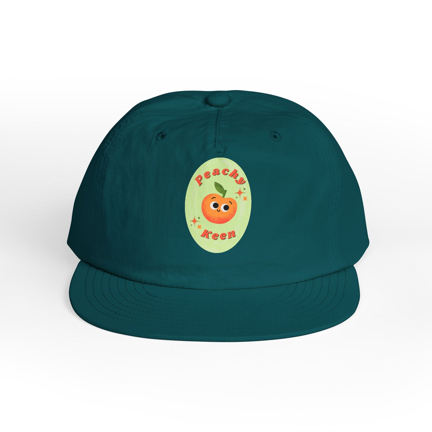 Cute Peach Pun Surf Cap, Trendy Beach Ready Hat, Casual Outdoor Accessory, Autumn Vibes, Trendy Gift