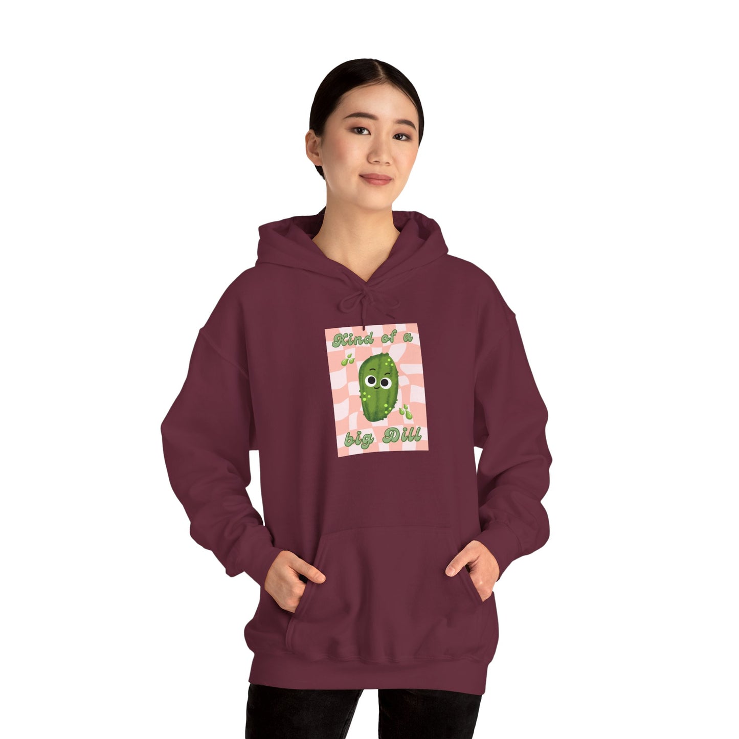 Quirky Dill Pickle Hoodie - Perfect for Chilling, Gifts for Foodies, Fun Casual Wear, Unique Gift for Veggie Lovers