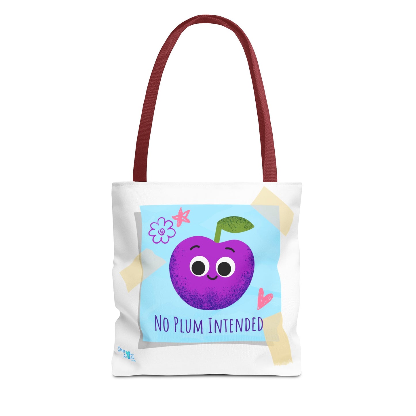 Cute 'No Plum Intended' Tote Bag | Perfect for Groceries, Beach Days, Shopping, Gifts, & Everyday Use