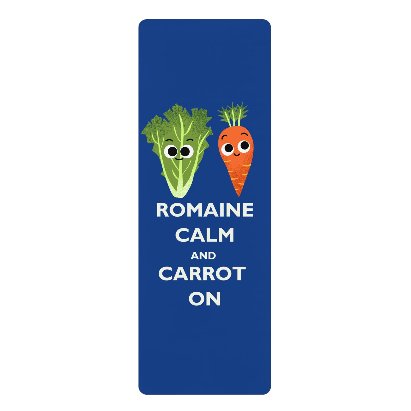Whimsical Vegetable Yoga Mat, Funny Exercise Mat, Perfect for Home Workouts, Fitness Enthusiasts, Gift for Yogis, Colorful Mat