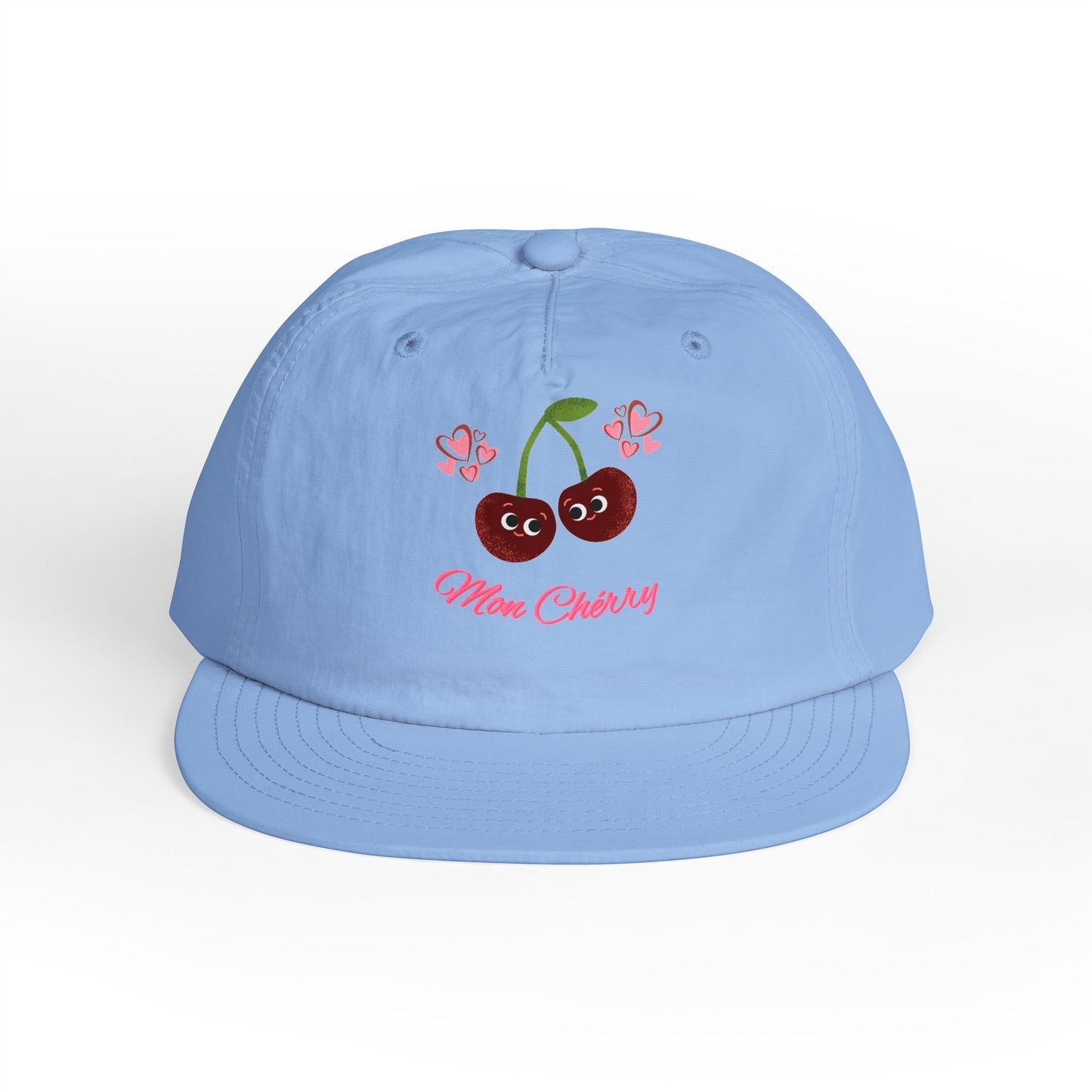 Cherry Blossom Surf Cap | Cute Beach Hat, Summer Accessory, Trendy Gift for All Ages, Adjustable Snapback, Fun Vacation Gear