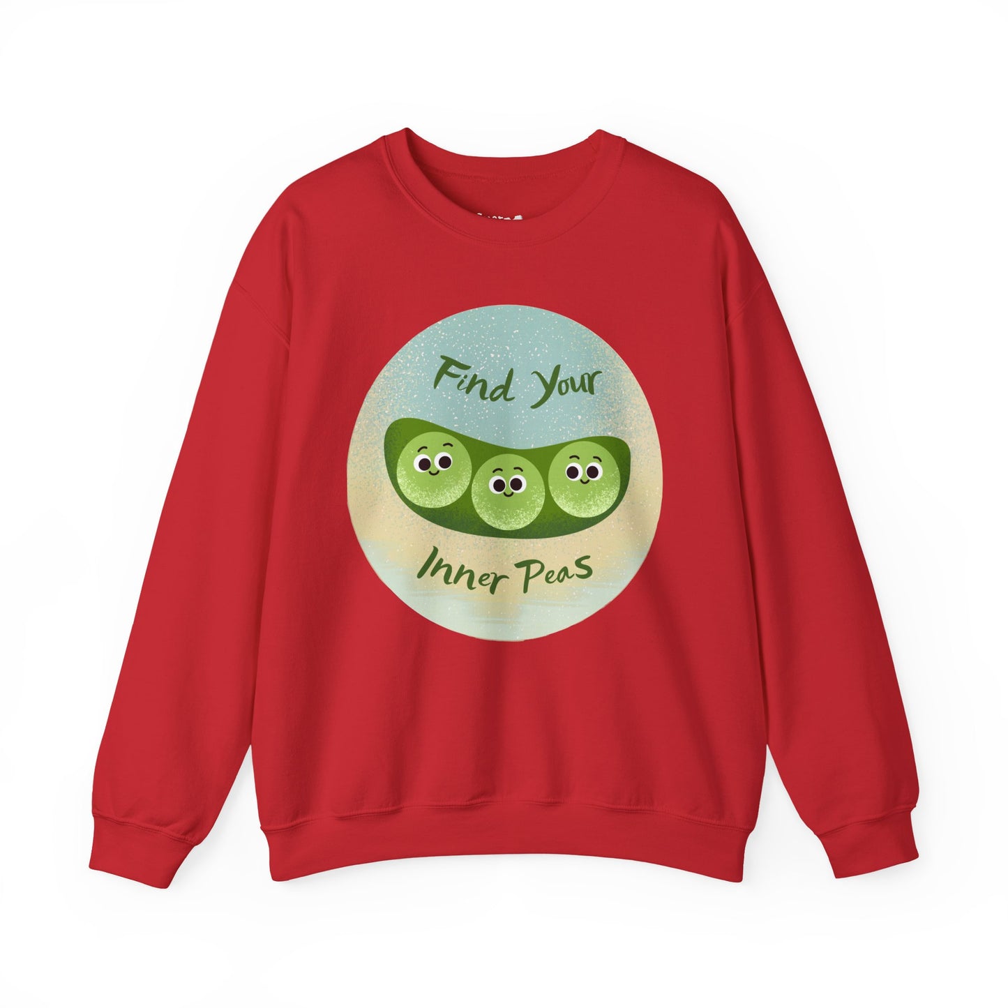 Find Your Inner Peas Sweatshirt | Funny Vegetable Pun Crewneck for Garden Lovers, Gift for Plant Parents, Relaxed Style for Everyday Wear