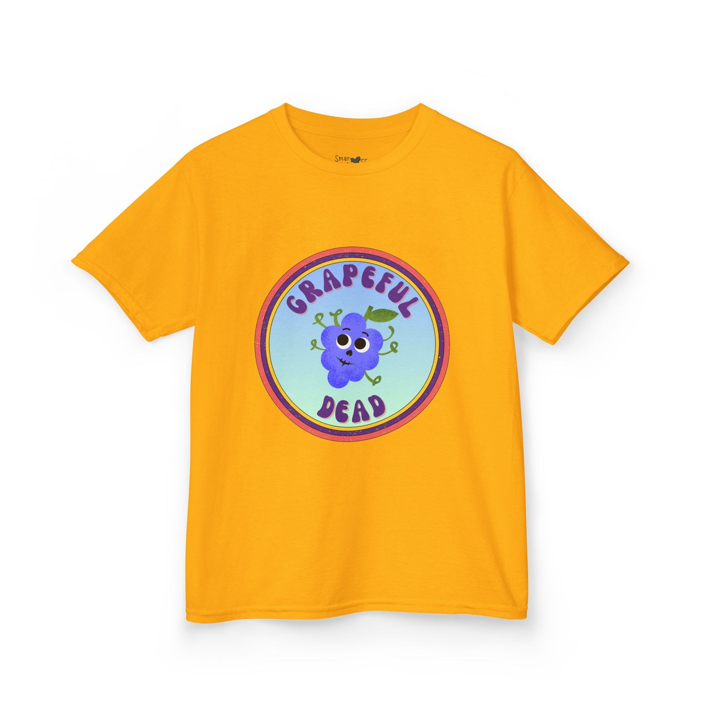 Vibrant Kids Tee with Grapeful Dead Design, Fun Casual Wear for Festivals, Birthdays, or Everyday Adventures