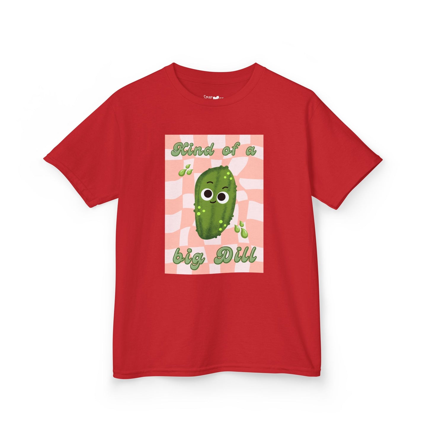 Kids' Funny Cucumber 'Kind of a Big Dill' Humor Shirt, Funny Vegetable Pun, Great Gift Idea