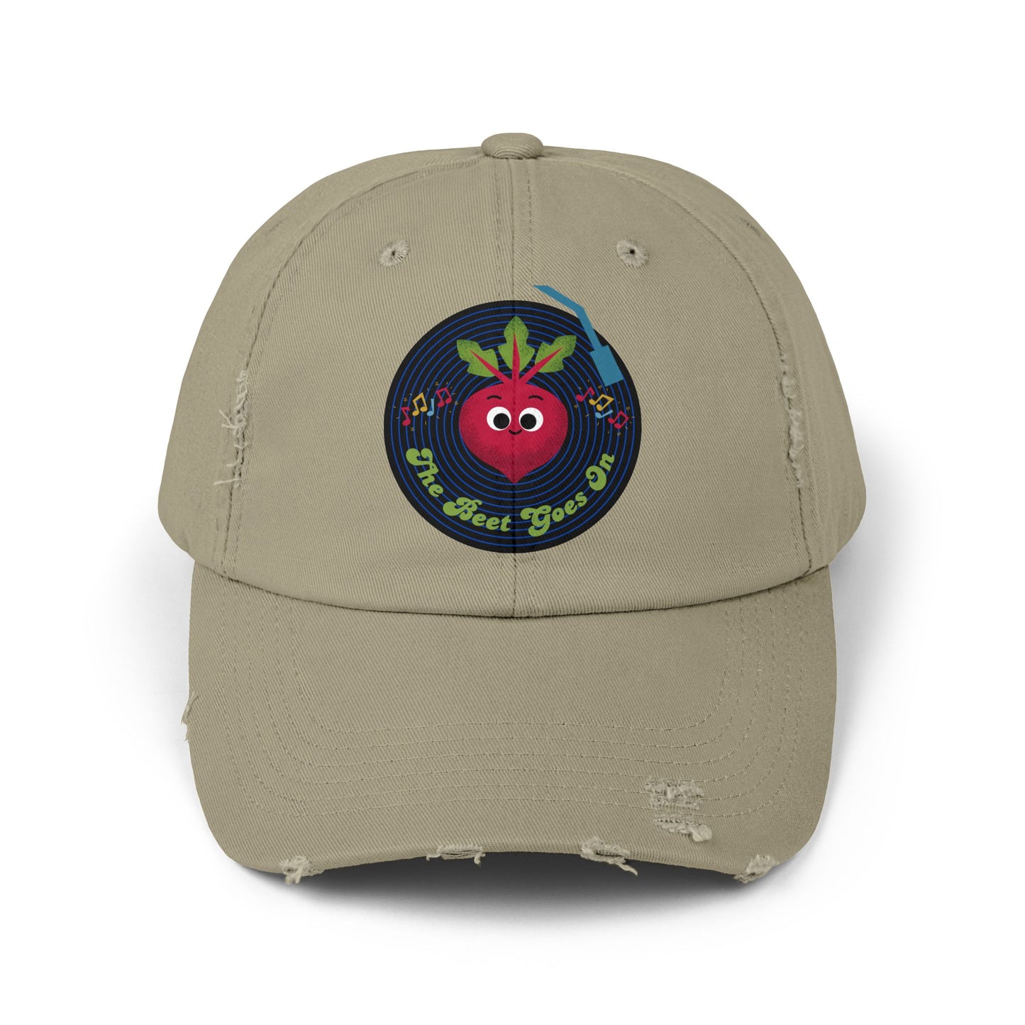 Vintage-Inspired Distressed Cap with Fun Beet Pun Design, Unisex Summer Hats for Casual Wear, Gift, Trendy Accessory