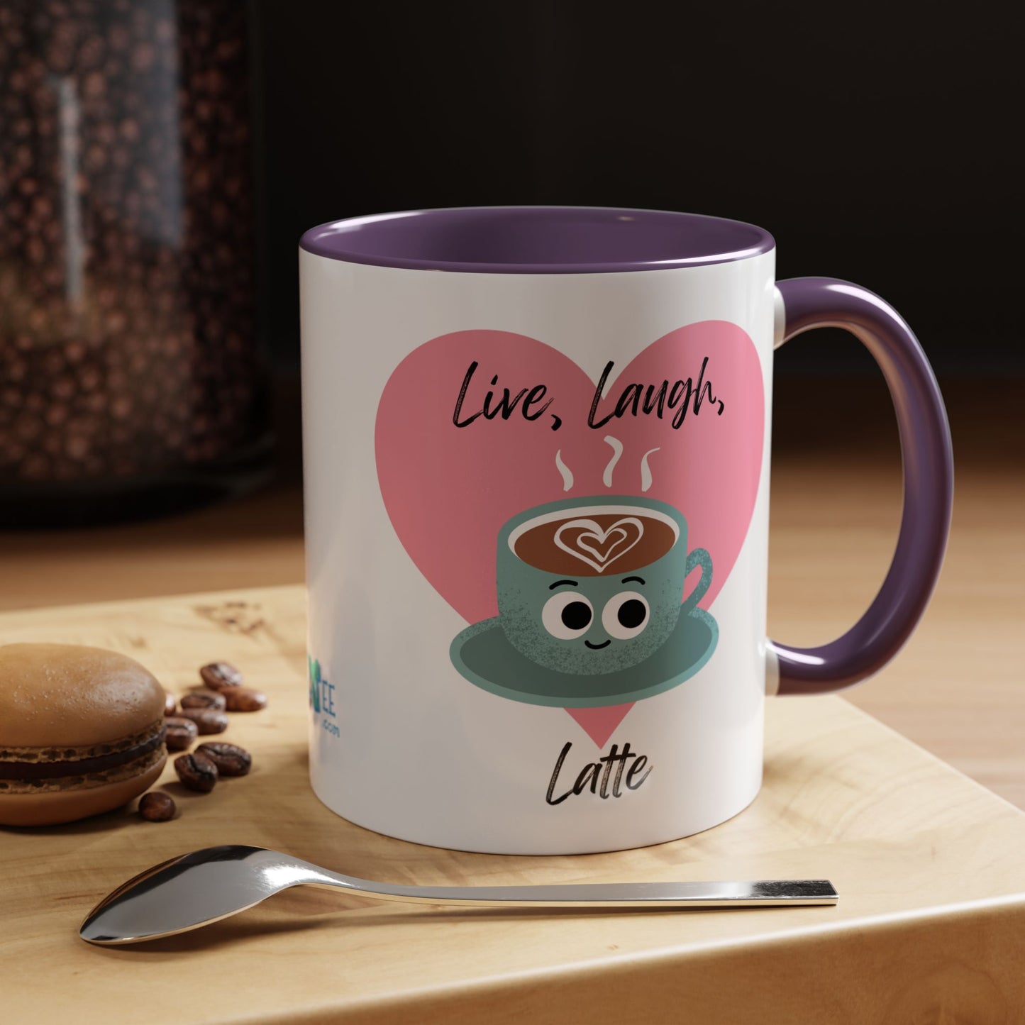 Live Laugh Latte Coffee Mug | Cute Mug, Funny Gift, Hot Beverage Cup, Coffee Lover Gift, Heartwarming Decor