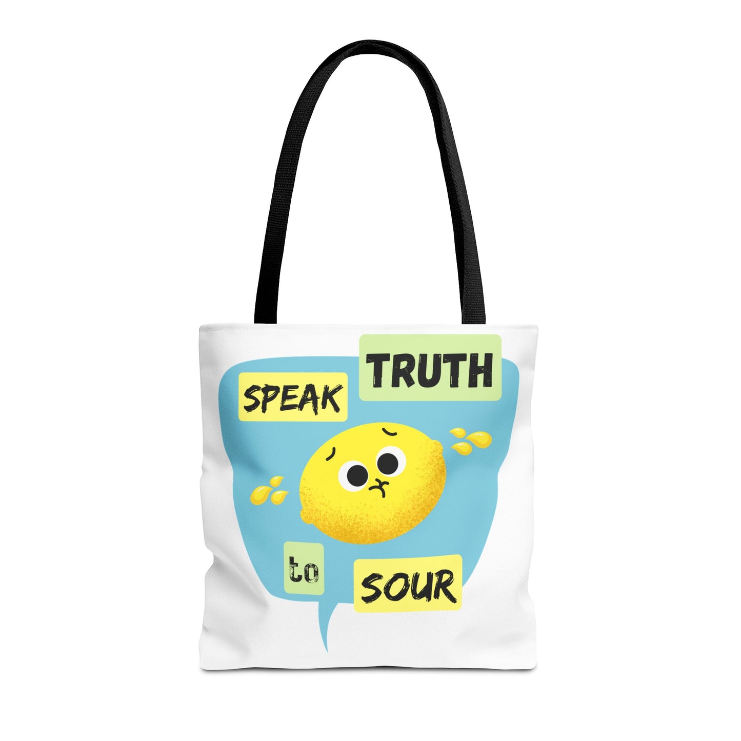 Cheerful Tote Bag with Motivational Quote, Perfect Gift for Friends, Essential Everyday Bag, Inspirational Gift, Fun Shopping Bag