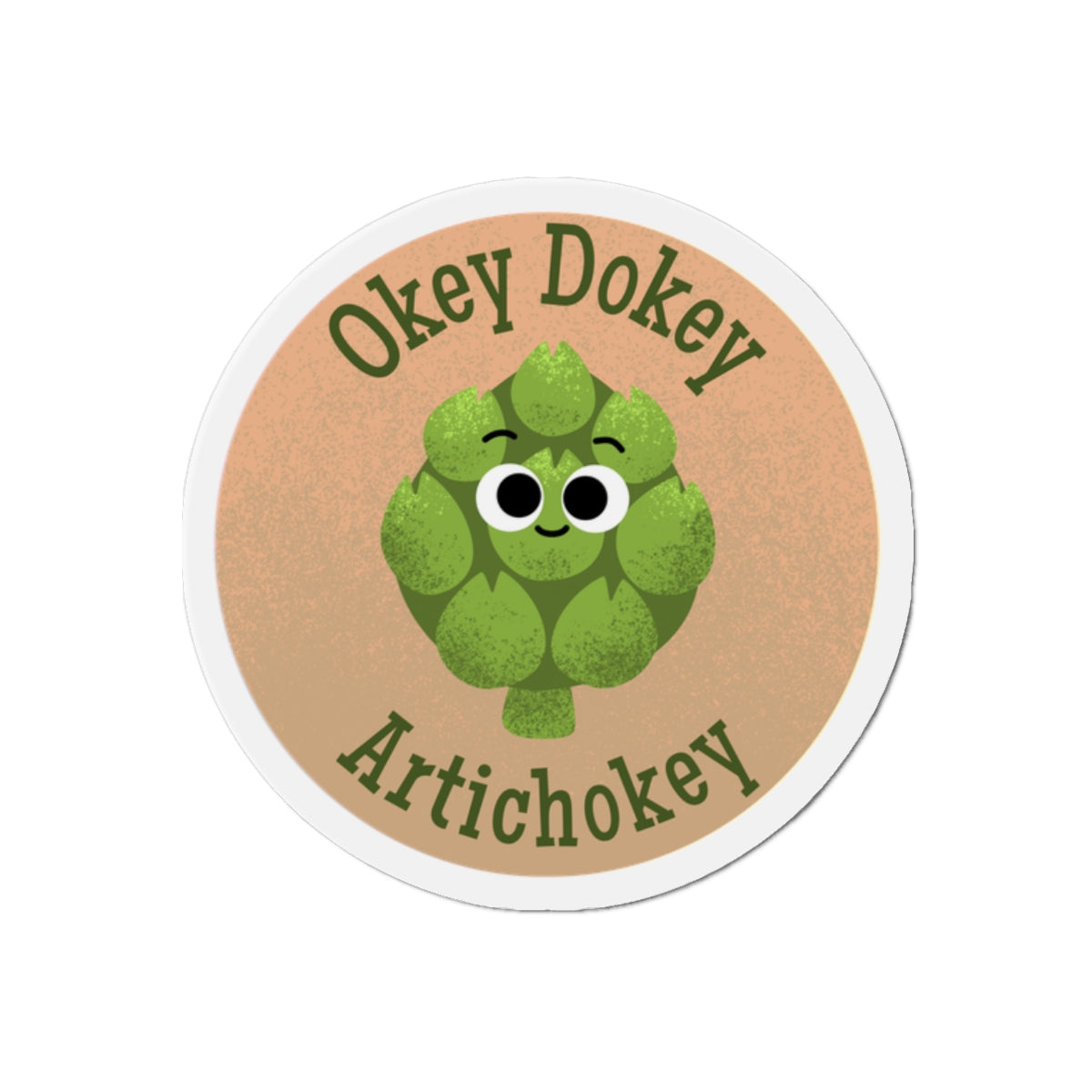 Whimsical Artichoke Die-Cut Magnet - Fun Kitchen Decor, Cute Gift, Refrigerator Magnet, Foodie Art, Playful Home Accessory