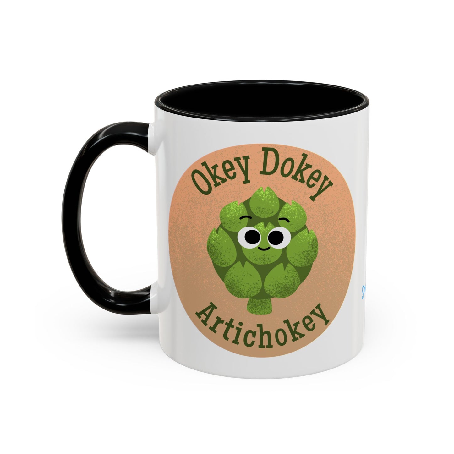 Whimsical Artichoke Coffee Mug, Punny Kitchen Gift, Cute Plant Lover Mug, Unique Coffee Cup, Funny Gift for Him/Her