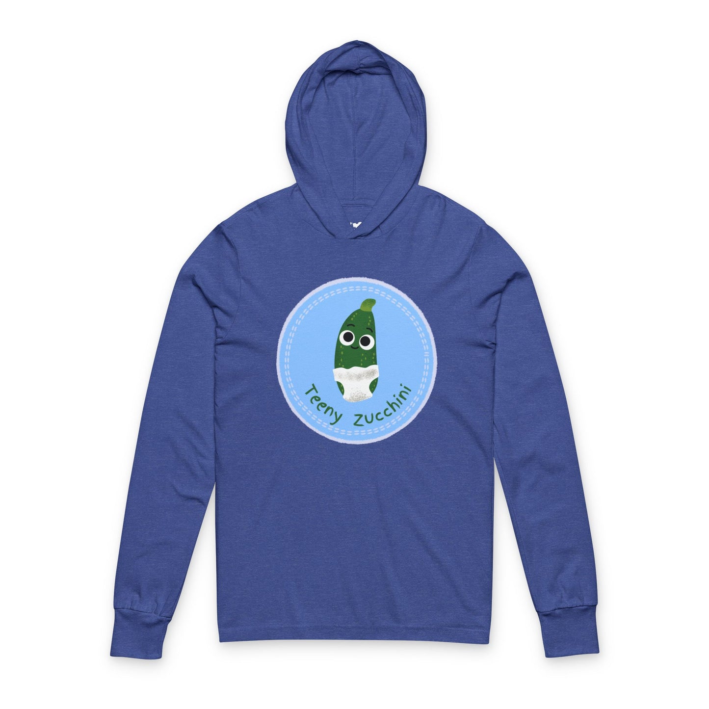 Zucchini Pun Unisex Hooded Long Sleeve Shirt, Great for Gardening, Veggie Lovers, Birthday Gift, Summer BBQs, Casual Wear