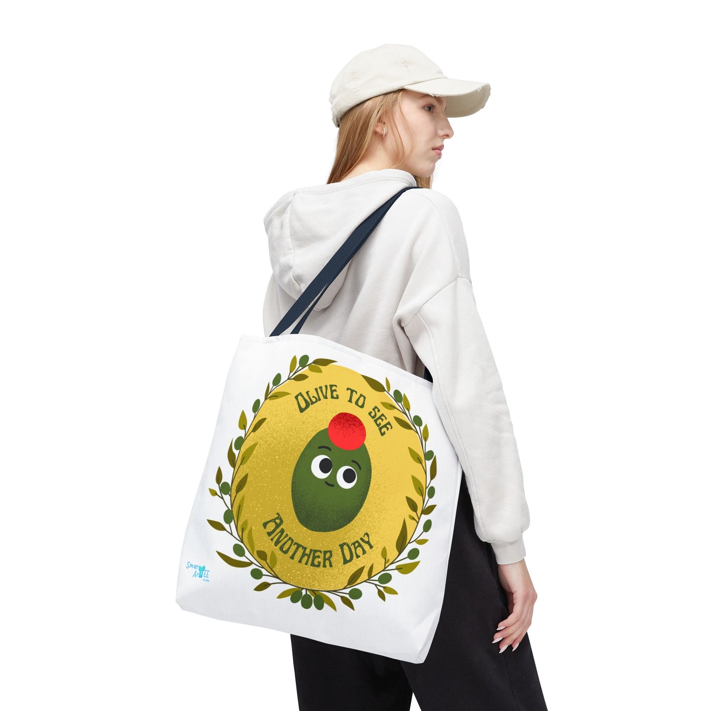 Olive to See Another Day Tote Bag | Fun Eco-Friendly Shopping Bag, Gift for Friends, Cute & Quirky, Everyday Carry, Summer Outing
